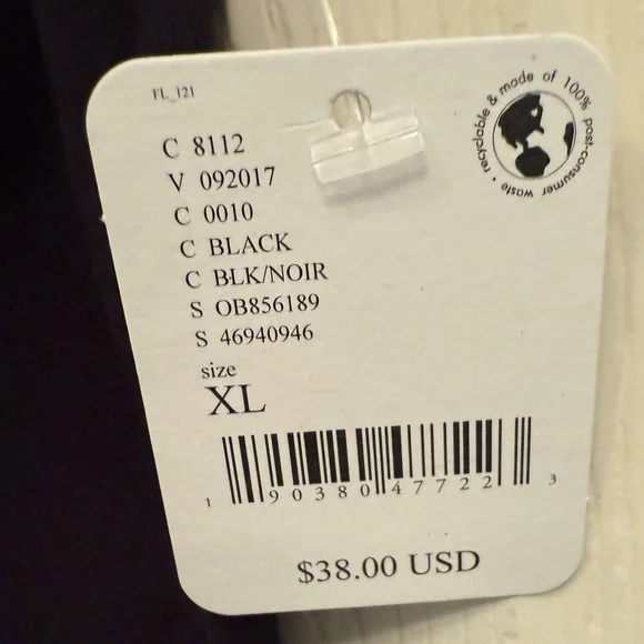 NWT We The Free The Perfect Tee Cropped Raw Hem Black Extra Large - Picture 9 of 11